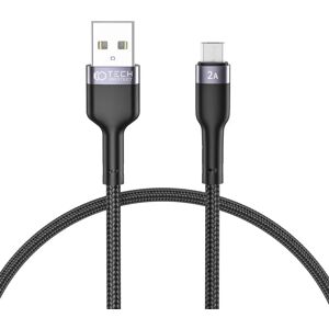 Tech-Protect Ultraboost 3A USB-A til micro-USB Kabel 25cm - Sort