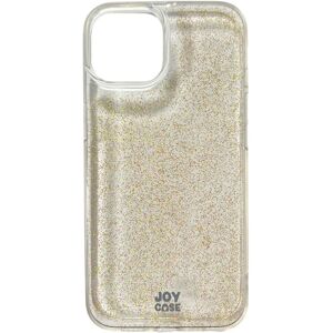 iPhone 14 / 13 Joy Case Hybrid Glitter Cover - Gennemsigtig / Guld