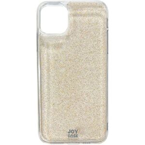 iPhone 11 Pro Max Joy Case Hybrid Glitter Cover - Gennemsigtig / Guld