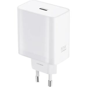 Original OnePlus Supervooc 80W Vægoplader USB-A PD - Hvid