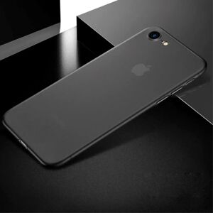 iPhone SE (2022 / 2020) / 8 / 7 X-Level Ultra Tyndt Matteret Plast Cover - Transparent Sort