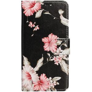 EIDERWOOD iPhone 13 Mini Læder Cover m. Pung & Print - Azalea Blomst