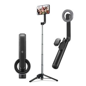 Spigen S570W MagSafe Bluetooth Selfie Stick - Selfie Stang m. Tripod & Knapudløser - Sort