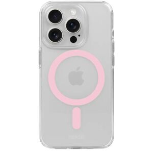Holdit iPhone 15 Pro MagSafe Case - Transparent / Pink