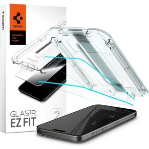 iPhone 15 Pro Spigen EZ Fit Glas.tR Skærmbeskyttelse - 2 Pack - Case Friendly - Gennemsigtig