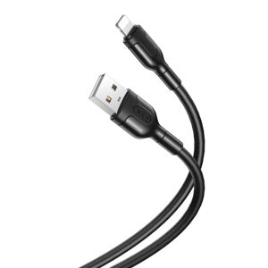 XO USB-A til Lightning Kabel 1m - Sort