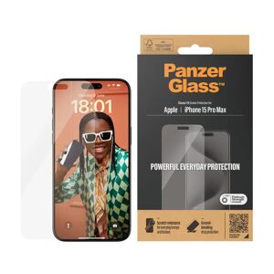 iPhone 15 Pro Max PanzerGlass Classic Fit Skærmbeskyttelse - Platinum Strength - Gennemsigtig