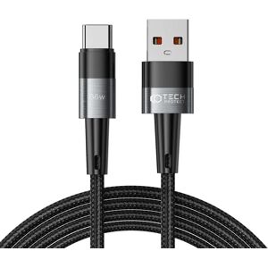 Tech-Protect Ultraboost 66W/6A USB-A til USB-C Kabel 2m - Sort