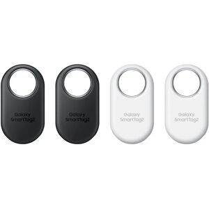 Original Samsung Galaxy SmartTag2 - 4 Pack - Sort / Hvid