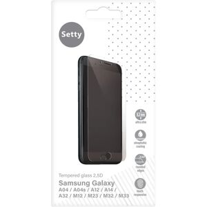 Samsung Galaxy A04s / A12 / A14 / A14 (5G) / A32 (5G) / M12 / M23 / M32 / M33 Setty Hærdet Glas Skærmbeskyttelse - Case Friendly - Gennemsigtig