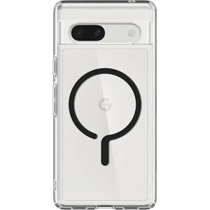 Google Pixel 7A Spigen Ultra Hybrid Cover - MagSafe Kompatibel - Gennemsigtig / Sort