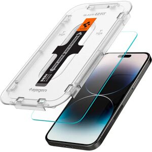 iPhone 14 Pro Max Spigen EZ Fit Glas.tR Skærmbeskyttelse - 2 Pack - Case Friendly - Gennemsigtig