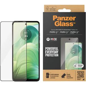 Motorola Moto G04 / G24 / G24 Power PanzerGlass Ultra Wide Fit Skærmbeskyttelse - Platinum Strength - Sort Kant