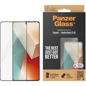 Xiaomi Redmi Note 13 (5G) PanzerGlass Ultra Wide Fit Skærmbeskyttelse - Platinum Strength - Sort Kant