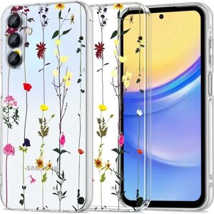 Samsung Galaxy A55 (5G) Tech-Protect Flexair+ Fleksibelt Plastik Cover - Garden Floral