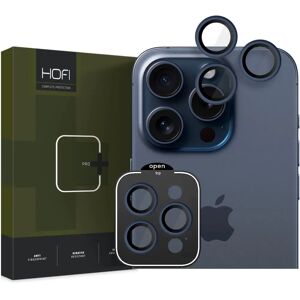 iPhone 15 Pro / 15 Pro Max HOFI Camring Pro Plus - Kameralinse Glas - Mørkeblå