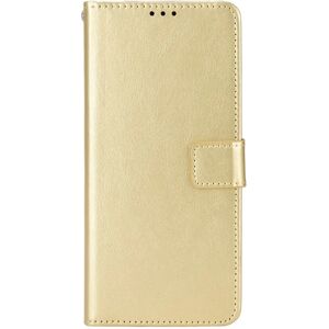 MOBILCOVERS.DK Asus Zenfone 10 / 9 Læder Cover m. Pung og Ståfunktion - Guld