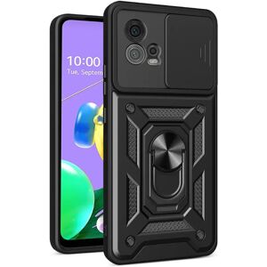 MOBILCOVERS.DK Motorola Moto G72 Håndværker Cover m. Magnetisk Kickstand & Cam Slider - Sort