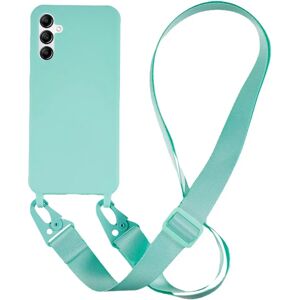 MOBILCOVERS.DK Samsung Galaxy A14 / A14 (5G) Fleksibel Plastik Cover m. Strop - Mint Grøn