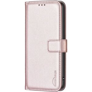 MOBILCOVERS.DK Nokia C22 Læder Cover m. Pung og Ståfunktion - Rose Gold