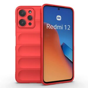 MOBILCOVERS.DK Xiaomi Redmi 12 (4G) Fleksibelt Plastik Cover - Rød