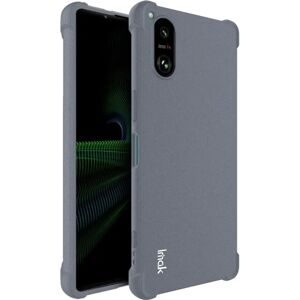 Sony Xperia 5 V IMAK Shock Resistant Fleksibel Plastik Cover - Grå