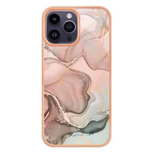 MOBILCOVERS.DK iPhone 15 Pro Hybrid Plastik Cover - Pink Marmor