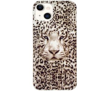 MOBILCOVERS.DK iPhone 15 Selvlysende Fleksibelt Plastik Cover m. Print - Leopard