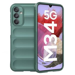 MOBILCOVERS.DK Samsung Galaxy M34 (5G) / F34 (5G) Fleksibelt Plastik Cover - Grøn