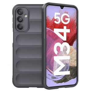 MOBILCOVERS.DK Samsung Galaxy M34 (5G) / F34 (5G) Fleksibelt Plastik Cover - Mørkegrå