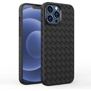 MOBILCOVERS.DK iPhone 15 Fleksibelt Plastik Cover - Flet Design - Sort