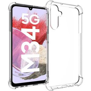 MOBILCOVERS.DK Samsung Galaxy M34 (5G) / F34 (5G) Drop-Proof Fleksibelt Plastik Cover - Gennemsigtig