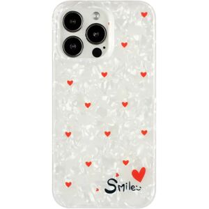 MOBILCOVERS.DK iPhone 15 Pro Fleksibelt Plastik Cover m. Motiv - Smile m. Røde Hjerter