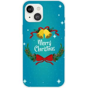 MOBILCOVERS.DK iPhone 15 Plus Fleksibelt Plastik Jule Cover - Merry Christmas - Juleklokker