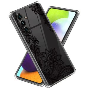 MOBILCOVERS.DK Samsung Galaxy A55 (5G) Fleksibel Plastik Cover - Gennemsigtig / Blomster