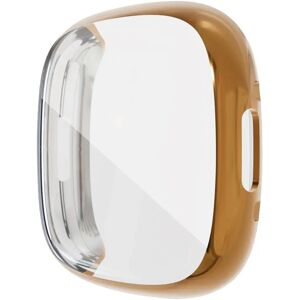 MOBILCOVERS.DK Fitbit Versa 4 / Sense 2 Fleksibelt Plastik Cover m. Indbygget Skærmbeskyttelse - Rose Gold