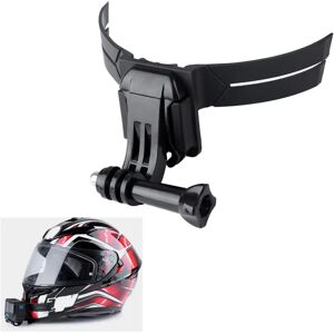 MOBILCOVERS.DK GoPro 4 - 11 Motorcykelhjelm Holder - Motorcycle Helmet Mount - Sort