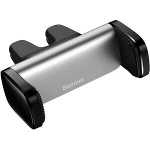 Baseus Steel Cannon Mobilholder til Bilens Ventilation - Max Mobil: 55 x 84mm - Sølv