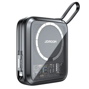 JoyRoom 22.5W Magnetisk Powerbank m. Indbygget Lightning Kabel - 10.000mAh - Sort