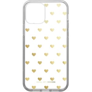 iDeal Of Sweden iPhone 12 / 12 Pro Clear Case - Golden Hearts