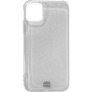 iPhone 11 Joy Case Hybrid Glitter Cover - Gennemsigtig / Sølv