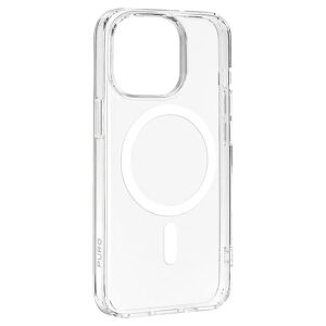 iPhone 15 Pro Puro Lite Mag Cover - MagSafe Kompatibel - Gennemsigtig / Hvid
