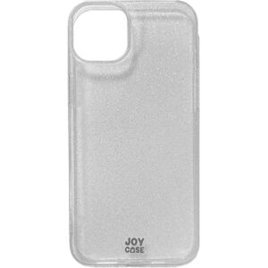 iPhone 15 Plus Joy Case Hybrid Glitter Cover - Gennemsigtig / Sølv