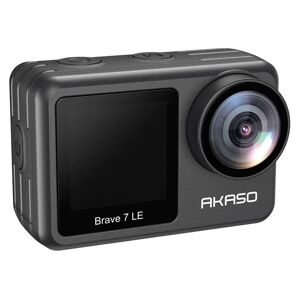 AKASO Brave 7 LE Action Kamera m. Dobbelt Skærm 4K/30fps & 20MP - Sort