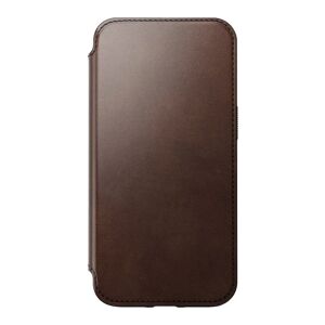 Nomad iPhone 13 Pro Modern Horween Leather Folio Cover - MagSafe Kompatibel - Brun