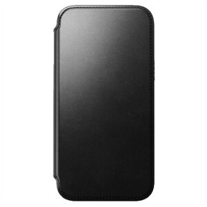 Nomad iPhone 15 Pro Max Modern Horween Leather Folio Cover - MagSafe Kompatibel - Sort