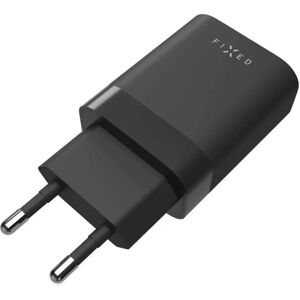 Fixed PD Hurtig Vægoplader 35W 2x USB-C - Sort