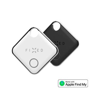 Fixed Tag – Bluetooth GPS Tracker – Apple Find My Kompatibel - 2 Pack - Sort / Hvid