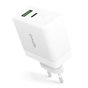 Epico Vægoplader PD 65W GaN m. USB-C & USB-A - Hvid