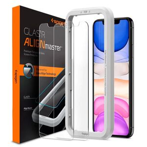 iPhone 11 / XR Spigen Beskyttelsesglas - 2-Pack - Gennemsigtig